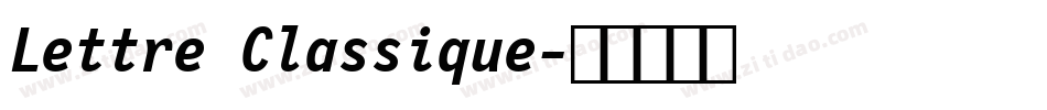 Lettre Classique字体转换